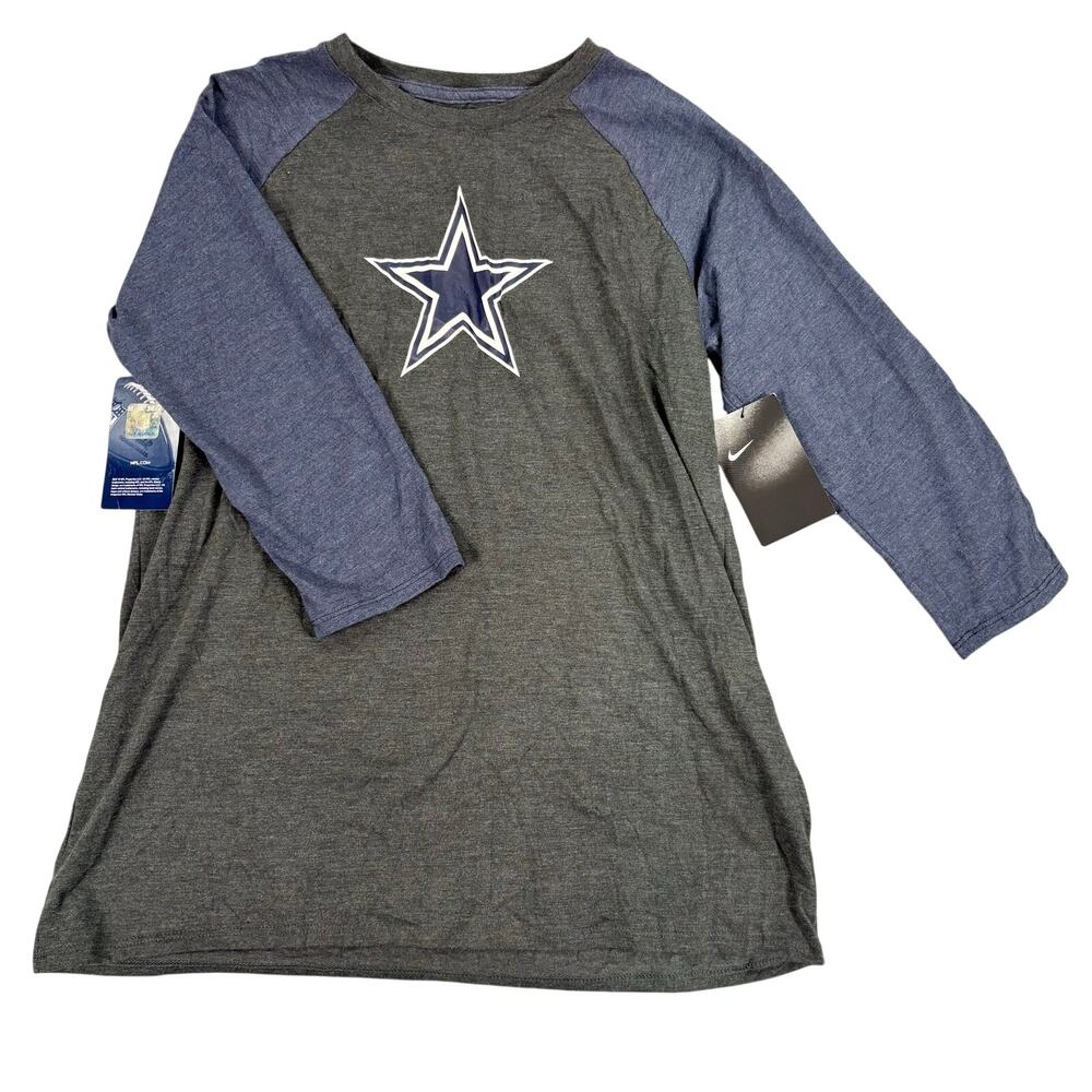 Nike Dallas Cowboys NFL Women’s Large Raglan Long Sleeve NWT Streetwear